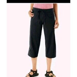 Mountain Hardwear Ellinor Hiking Outdoor Capris Pant Size 4 Black Camping